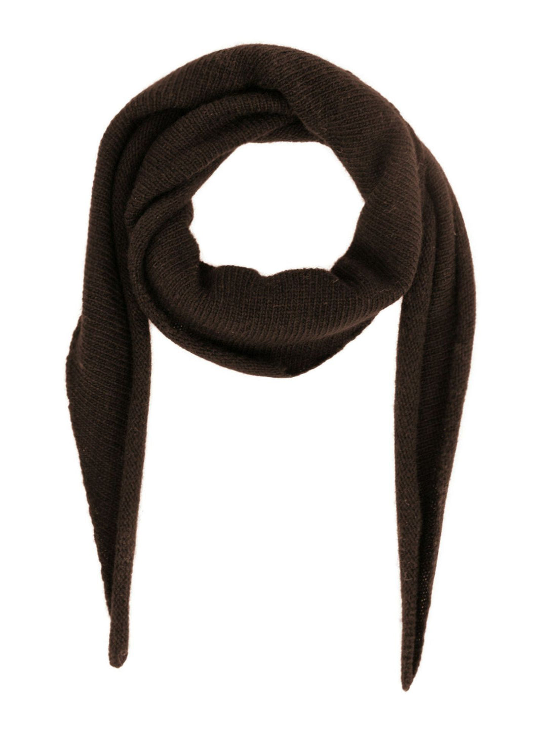 NEO NOIR Misty Knit Scarf Chocolate Brown