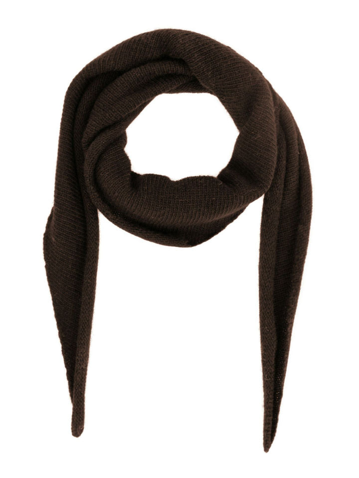 NEO NOIR Misty Knit Scarf Chocolate Brown