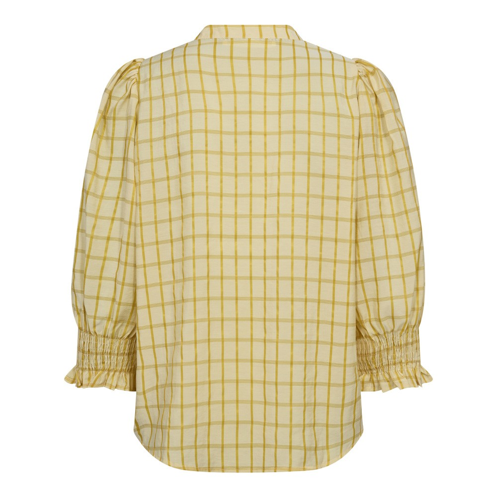 CO´COUTURE MangoCC Check SS Blouse Pastel Yellow