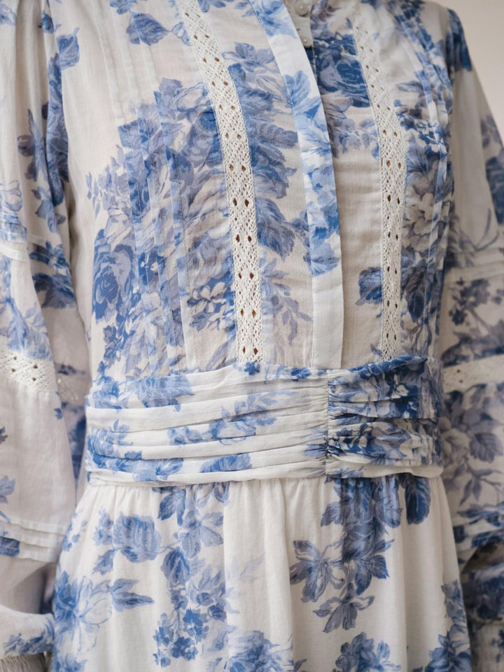 NEO NOIR Roberta Flower Flow Dress Light Blue