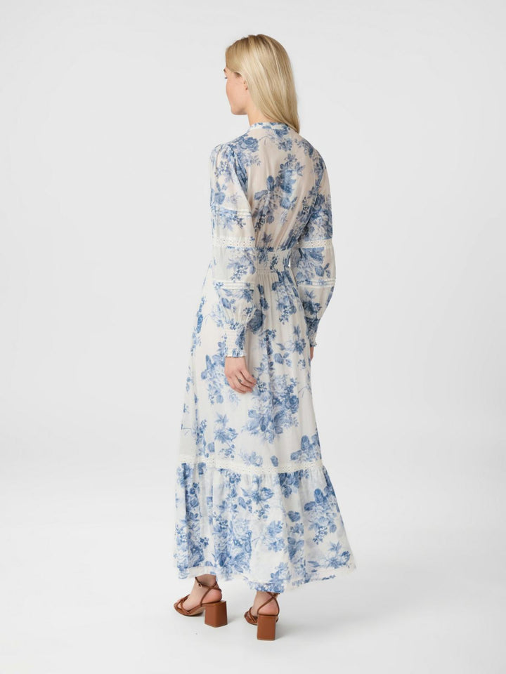 NEO NOIR Columbia Flower Flow Dress Light Blue