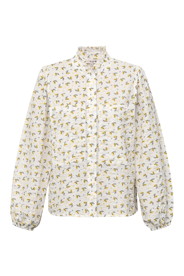 A-VIEW Tiffany Shirt White/Yellow