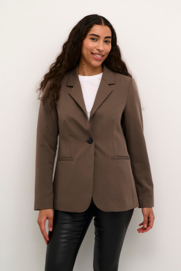 KAFFE KAsakura Blazer Major Brown