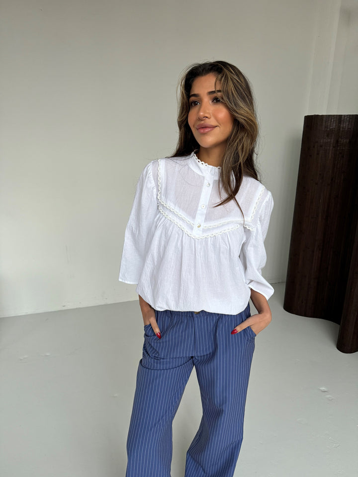CONTINUE Isa Blouse White