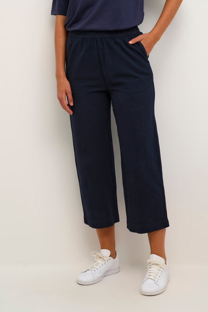 KAFFE KAnaya Culotte Pants Midnight Marine