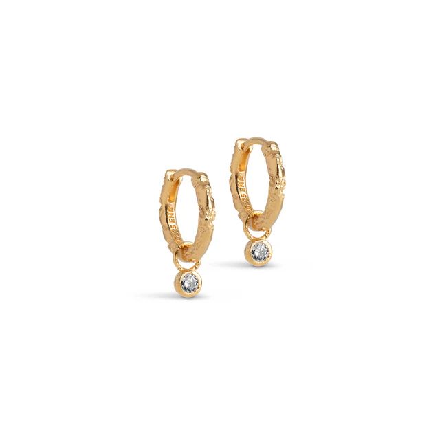 ENAMEL COPENHAGEN Belle CZ Hoops White CZ