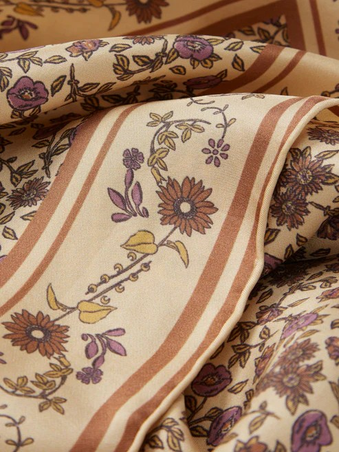 BECKSÖNDERGAARD Florisima Sia Scarf Melon Yellow