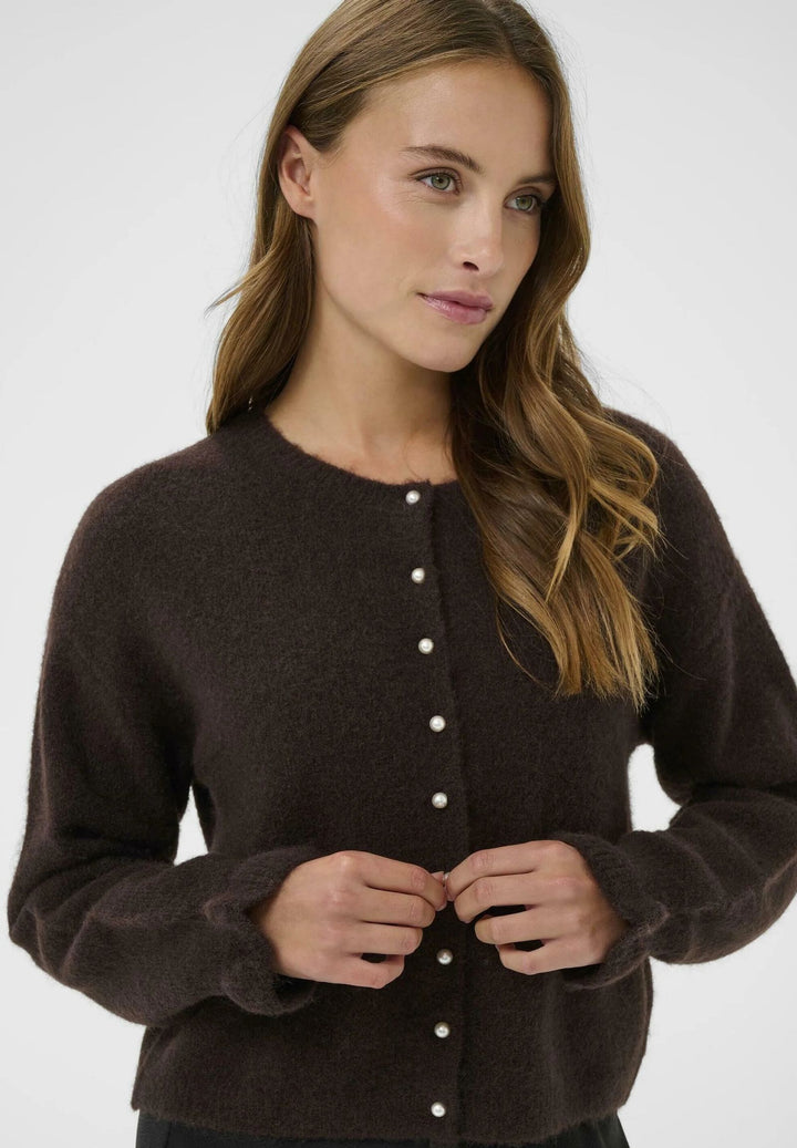 KAFFE KAcourson Knit Cardigan Black Coffee