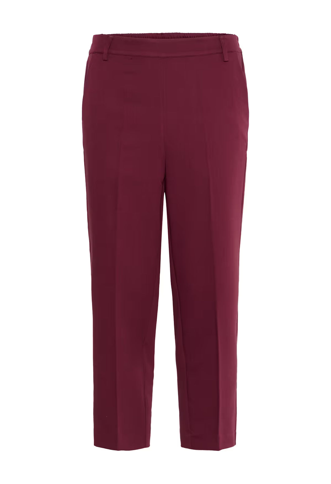 KAFFE KAsakura HW Cropped Pants Windsor Wine