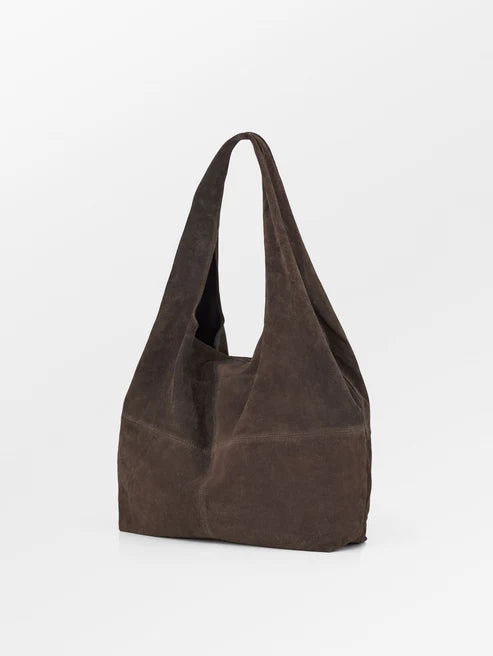 BECKSÖNDERGAARD Suede Dalliea Bag Hot Fudge Brown