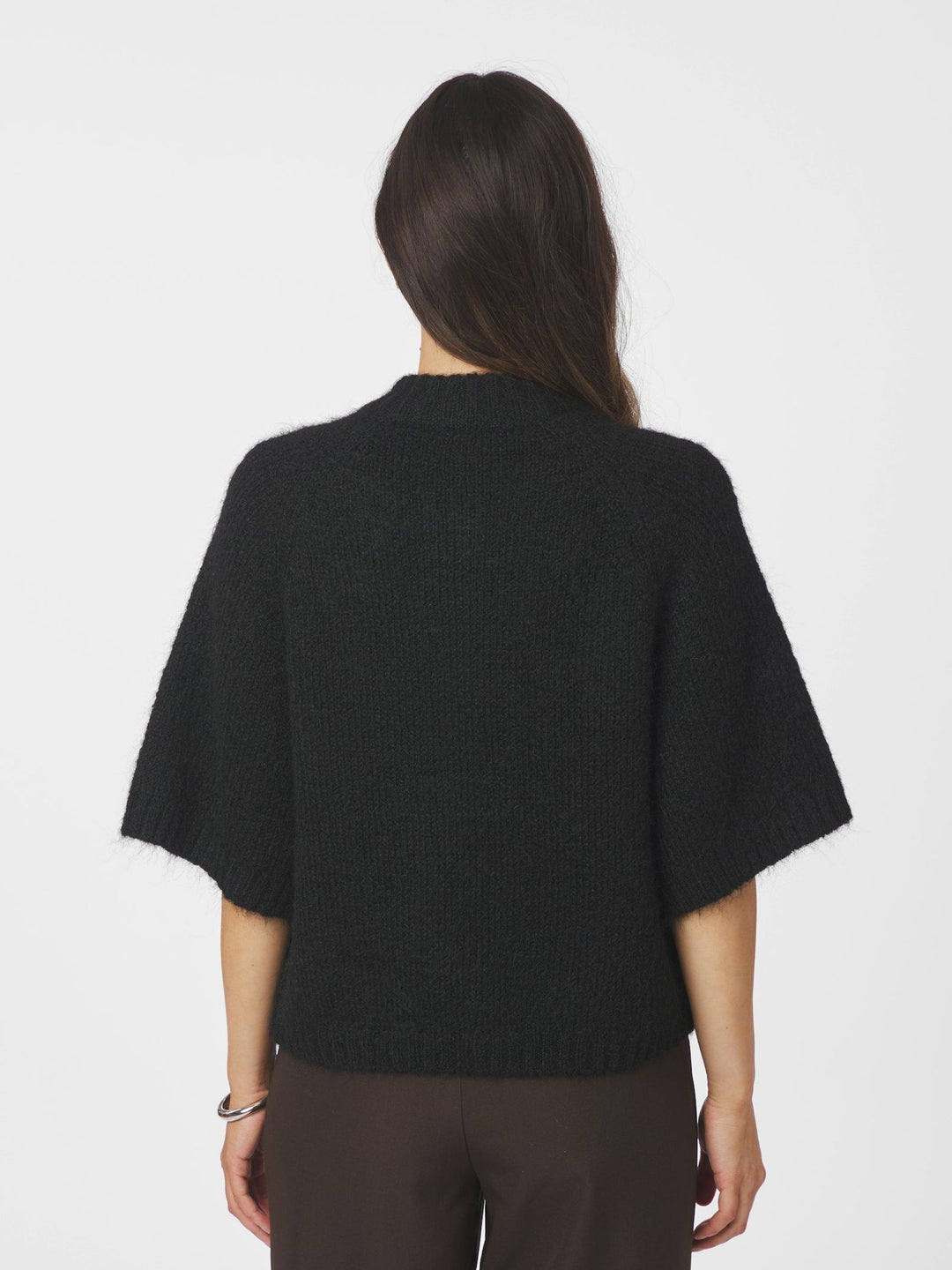 NEO NOIR Benuta Fluffy Knit Cardigan Black