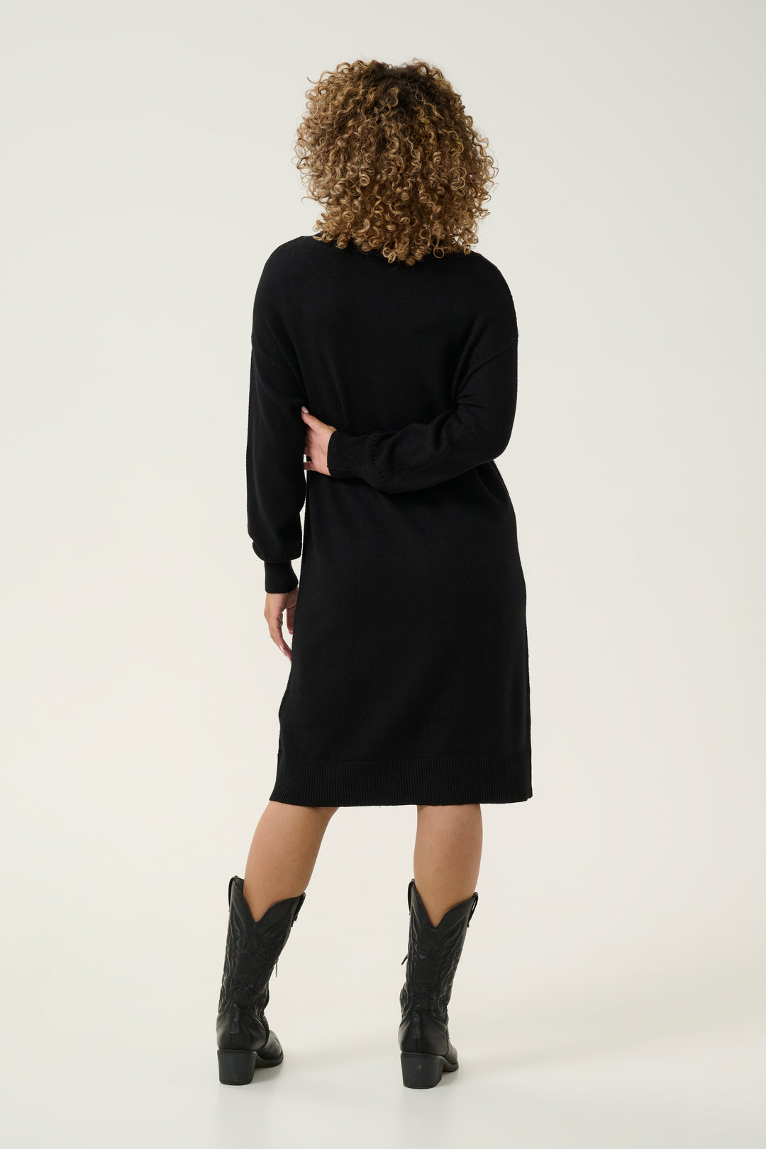 CREAM CRDela Knit Dress Pitch Black