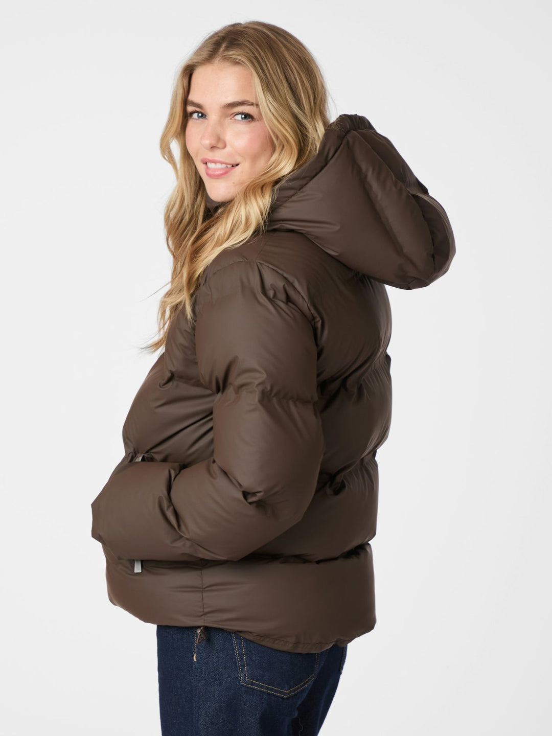 NEO NOIR Fox C Puffer Jacket Dark Brown