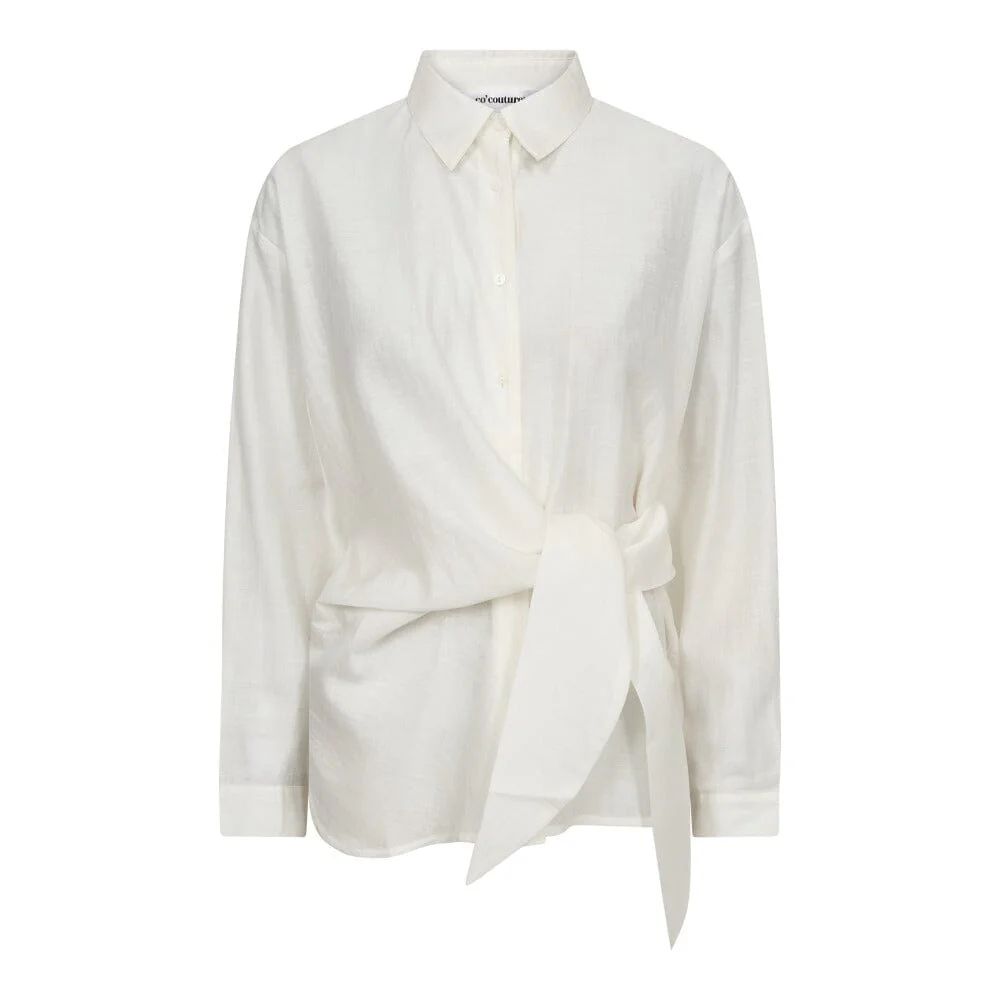 CO´COUTURE IdinaCC Tie Shirt Off-White