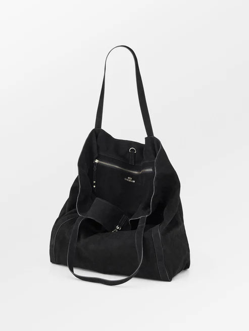 BECKSÖNDERGAARD Suede Eden Bag Black