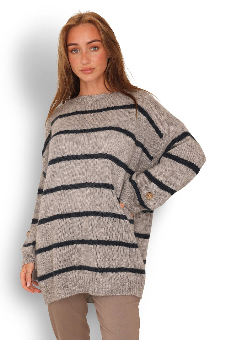 COPENHAGEN LUXE Knit Sweater Light Grey