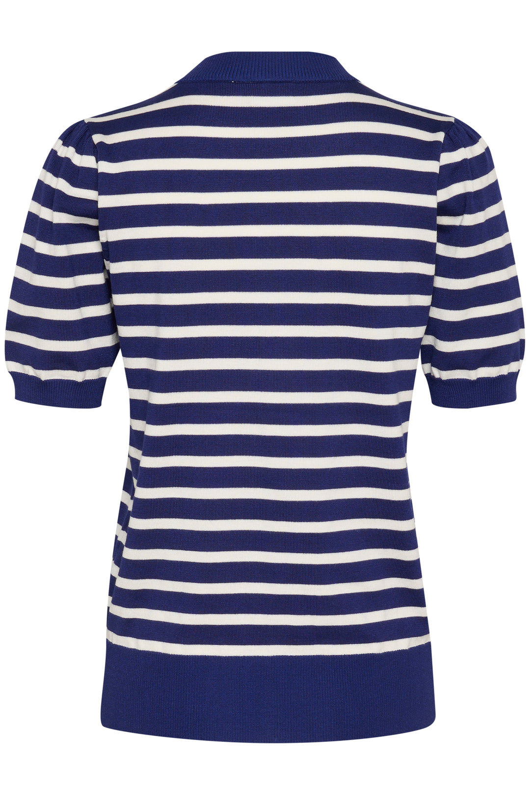 SAINT TROPEZ MilaSZ SS Striped Pullover Midnight Sail