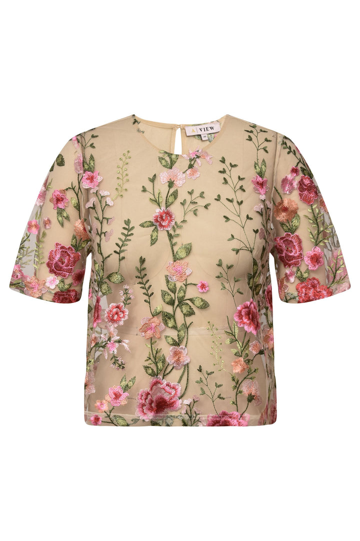 A-VIEW Fuschia Blouse Sand/Peach