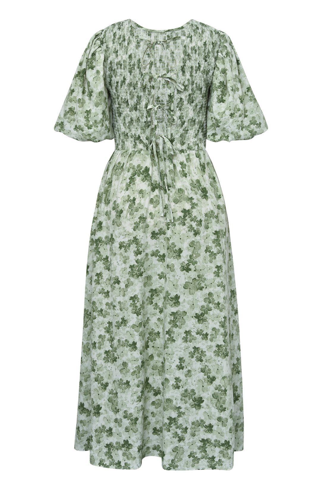A-VIEW Tabita Dress Green/White