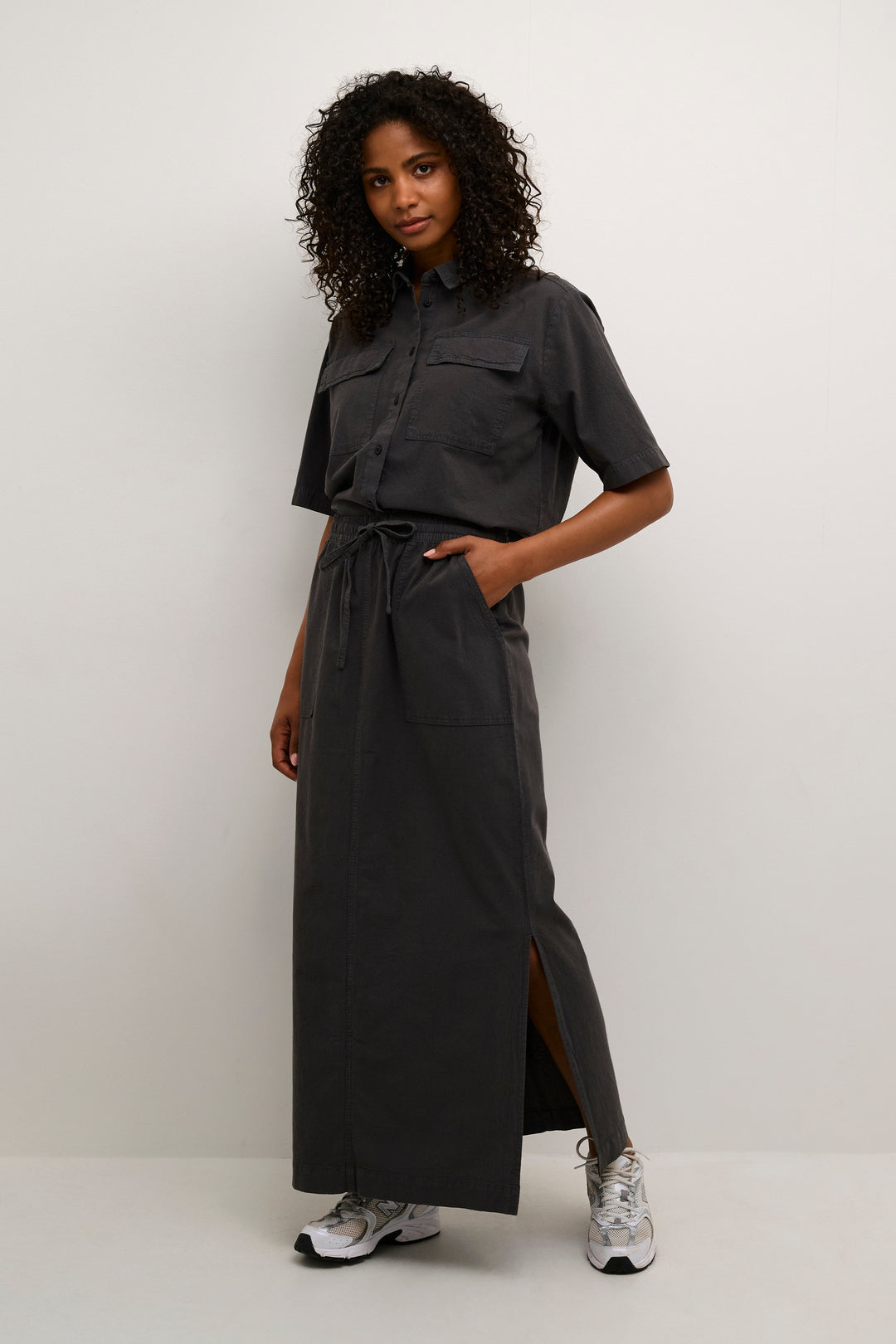 KAFFE KAnaya Liah Skirt Black Oyster