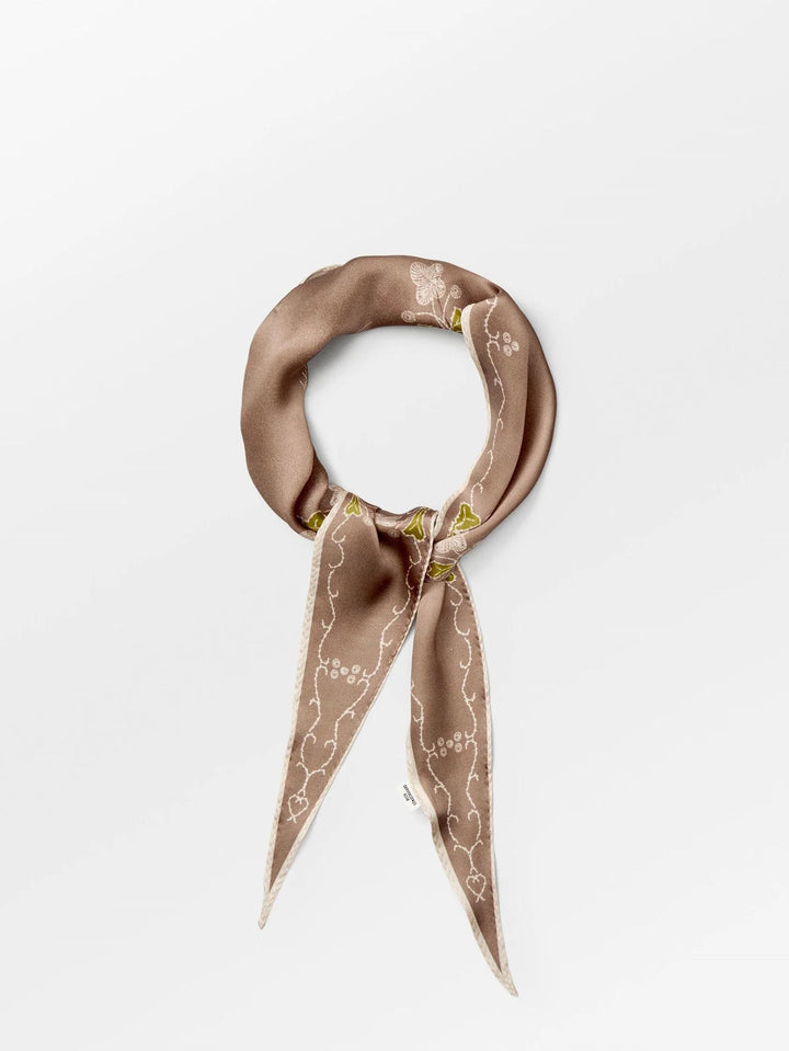 BECK SONDERGAARD Brodaria Diamond Scarf Pine Bark
