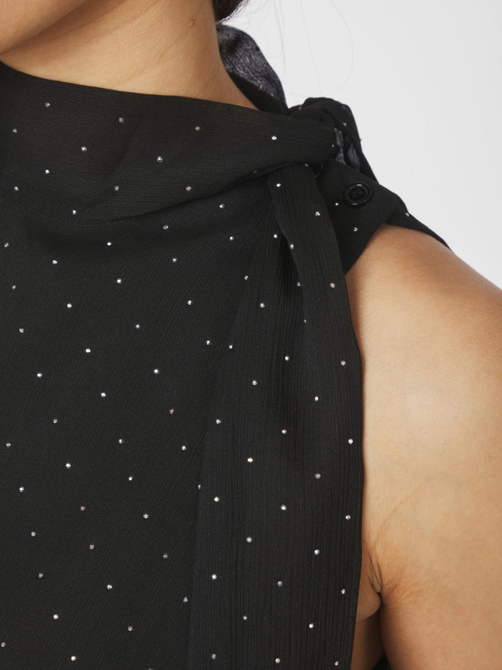 NEO NOIR Lorelei Bedazzled Top Black