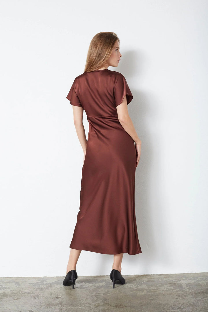 CO´COUTURE SafiraCC V-Dress Dark Brown