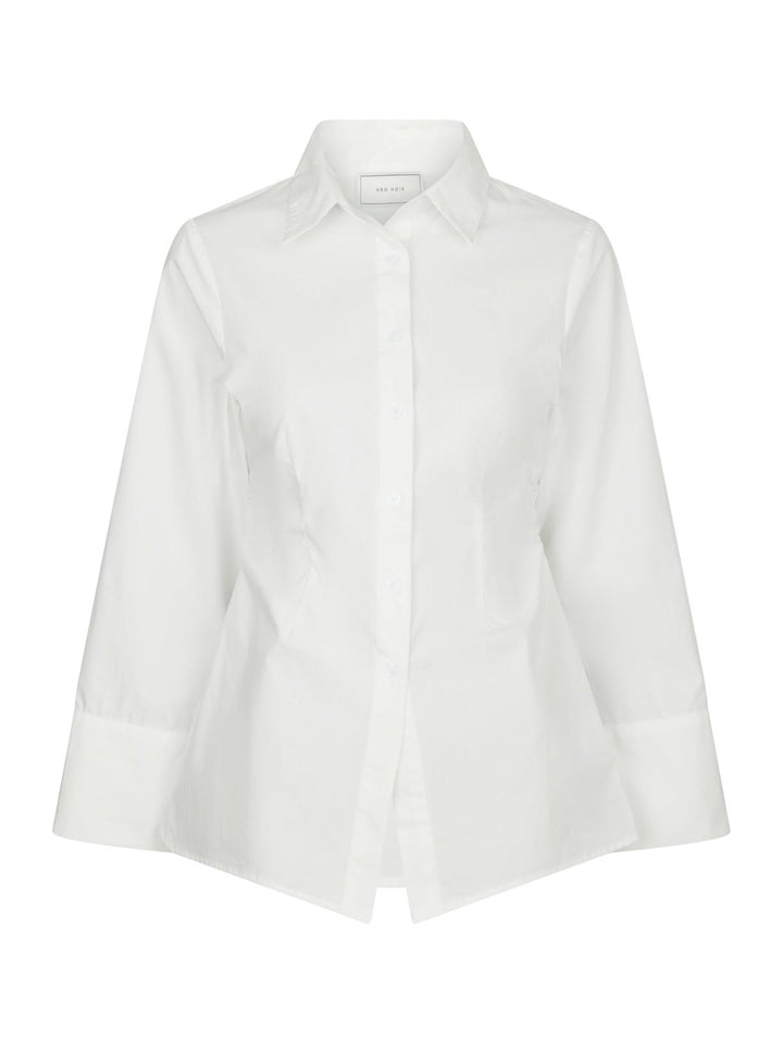 NEO NOIR Caroli Poplin Shirt White