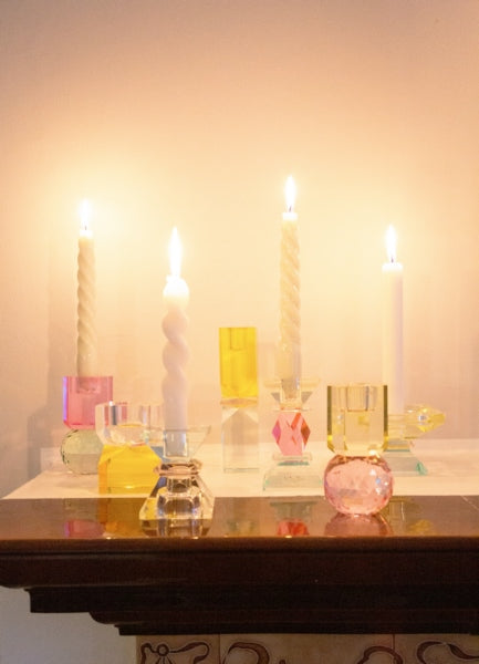 C’EST BON Crystal Holder, Litgh Yellow/Pink/Light Mint