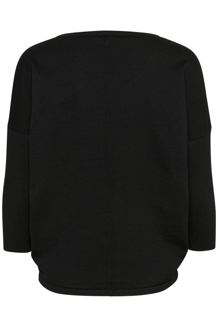 SAINT TROPEZ MilaSZ R-neck Pullover Black