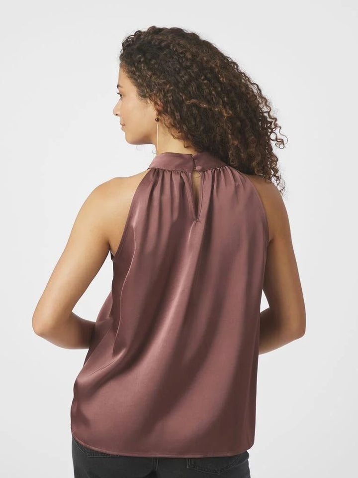 NEO NOIR Rosette Heavy Sateen Top