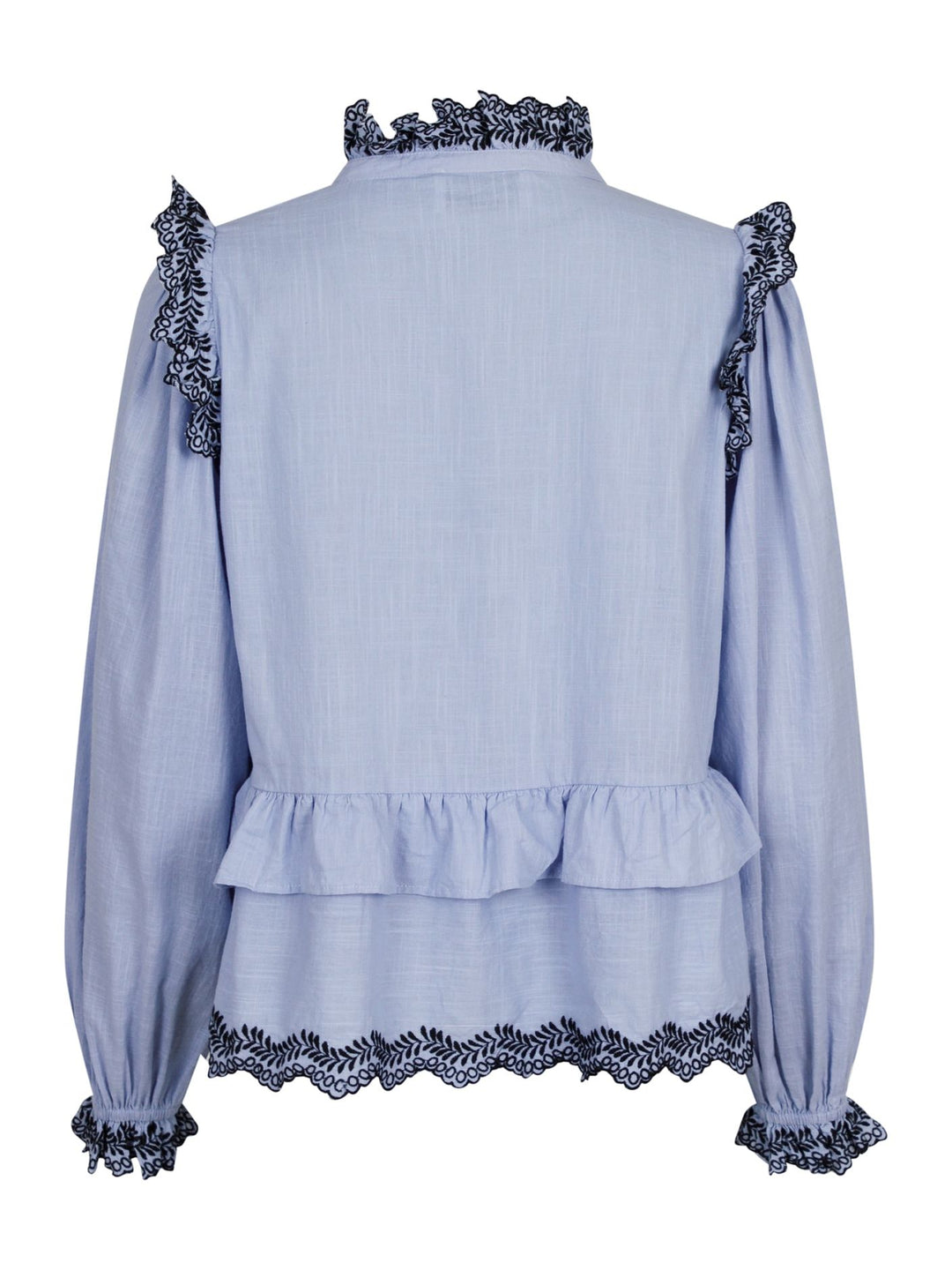 NEO NOIR Panama Embroidery Blouse Light Blue