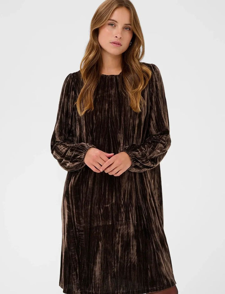 KAFFE KAelva Dress Black Coffee