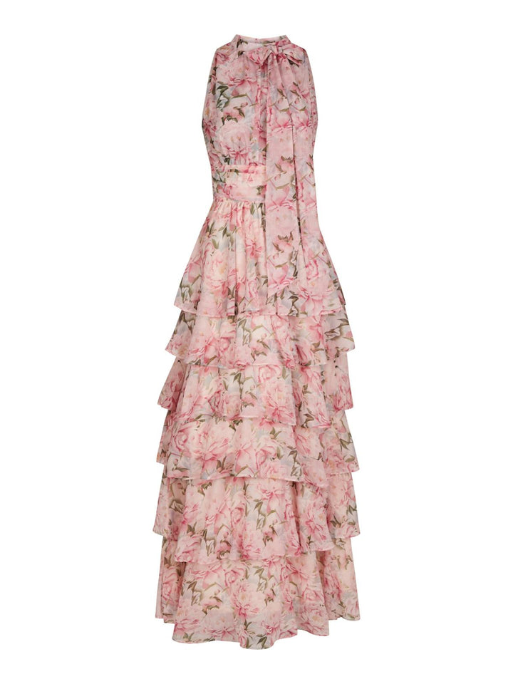 NEO NOIR Marli Flower Chiffon Dress Rose