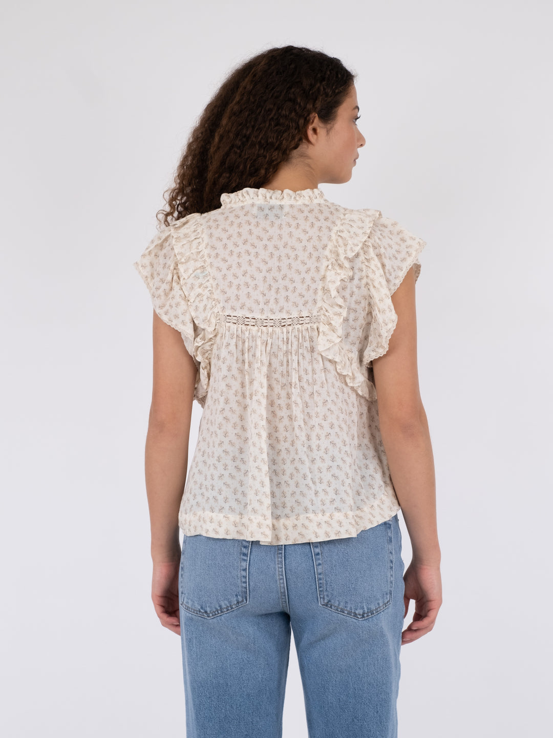 NEO NOIR Jayla Basic Blossom Top Creme