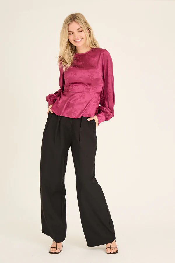 A-VIEW Camino Blouse Cabernet