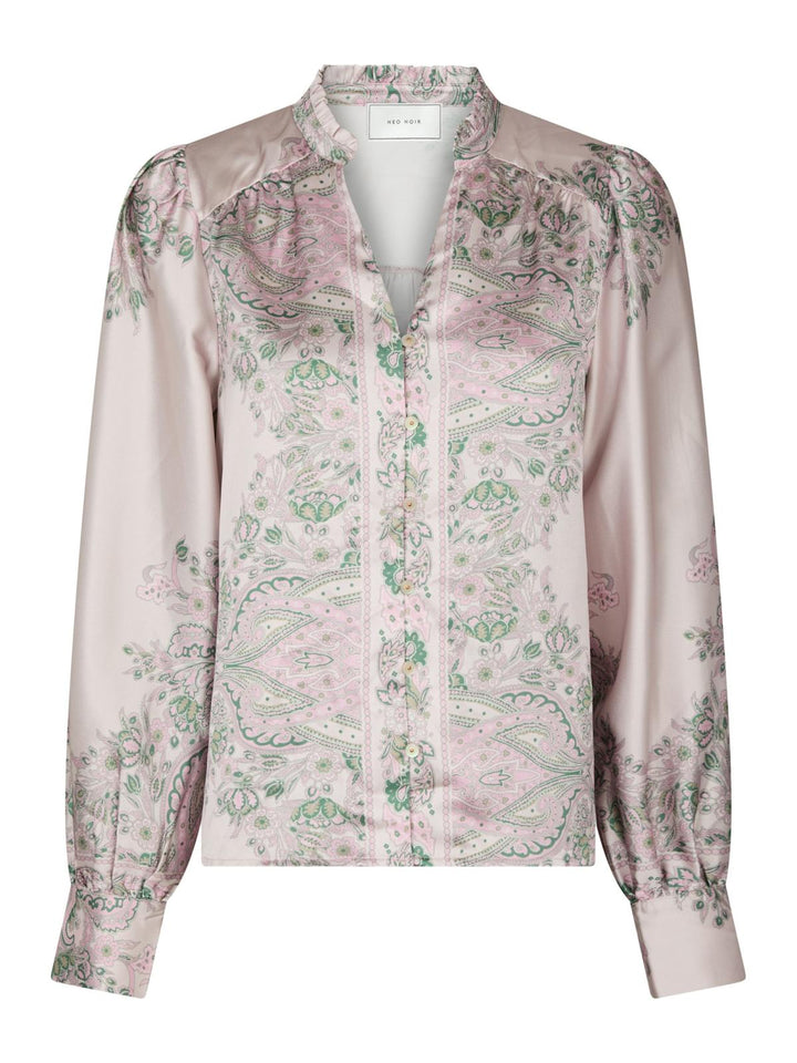 NEO NOIR Massima Paisley Border Blouse Rose