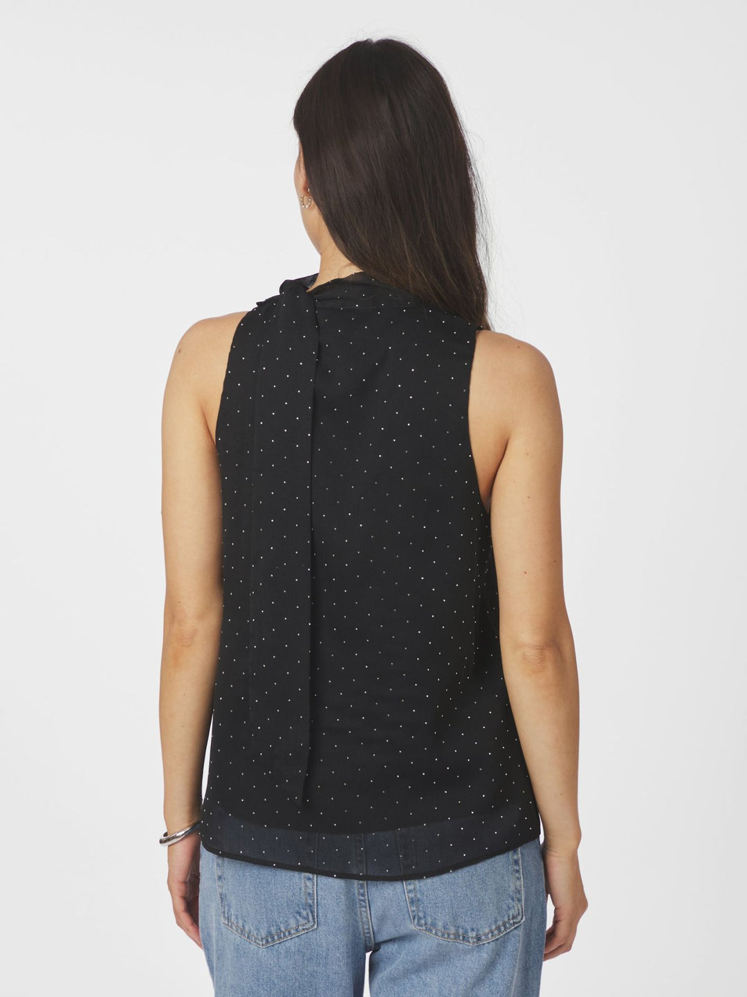 NEO NOIR Lorelei Bedazzled Top Black