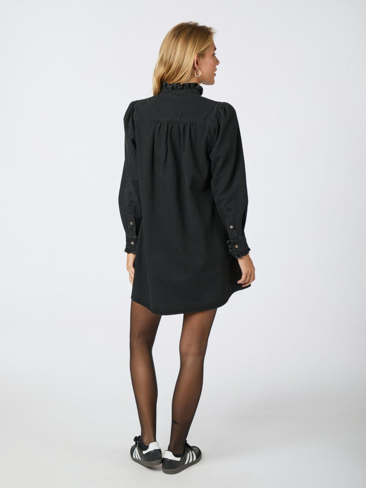 NEO NOIR Ava Denim Dress Black