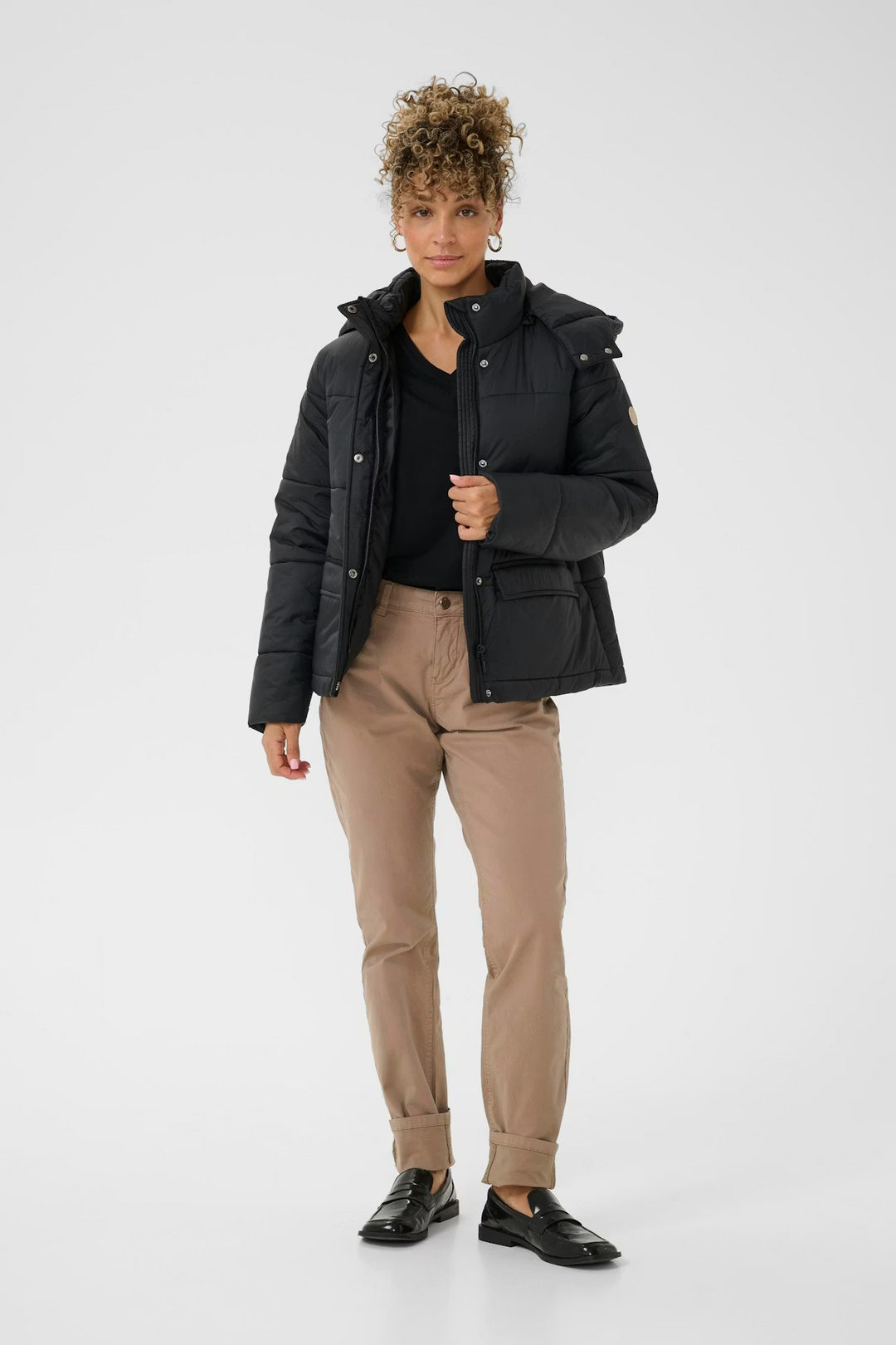 CREAM CRGaiagro Short Jacket Black