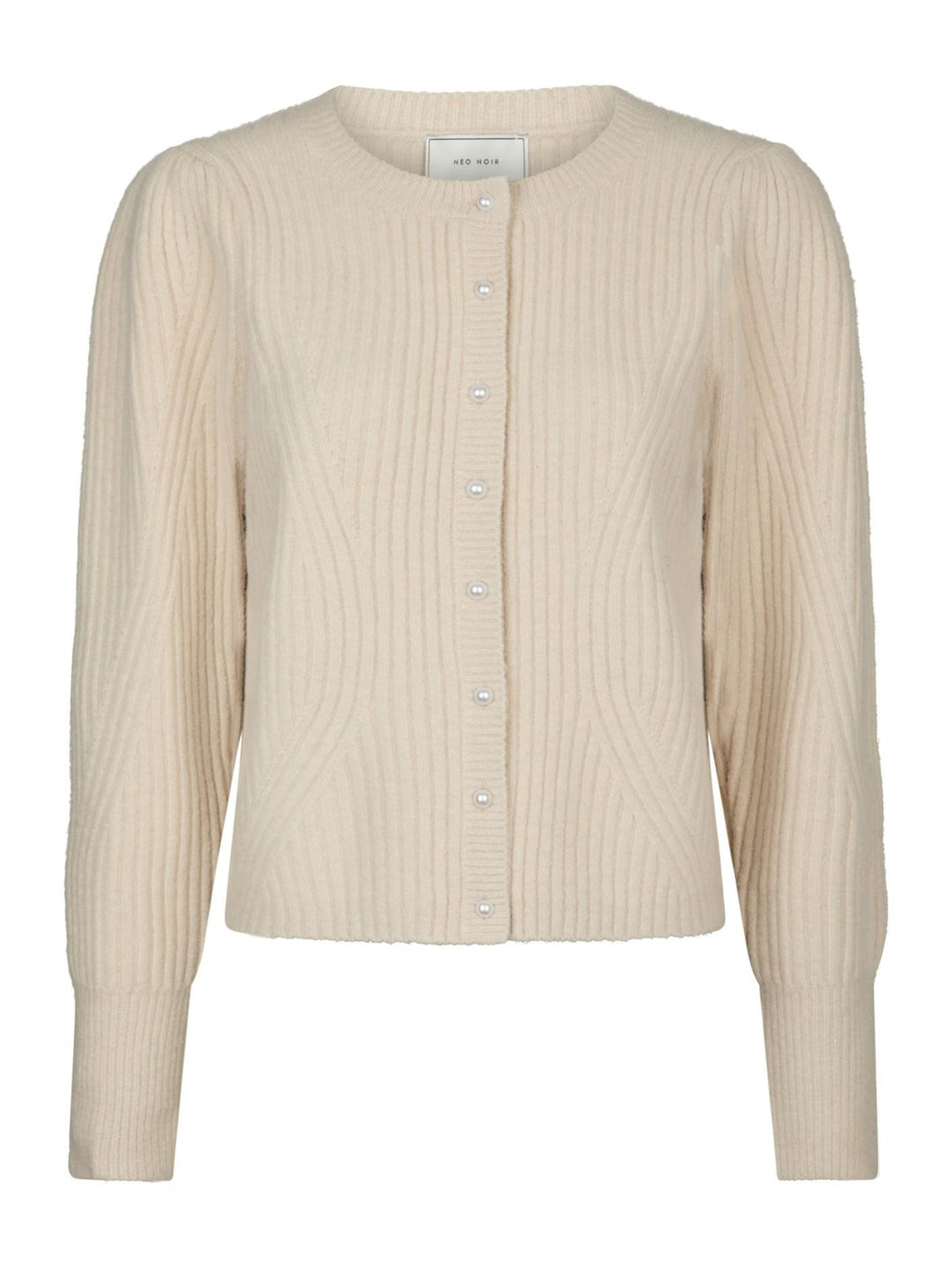 NEO NOIR Puli Knit Cardigan Ivory