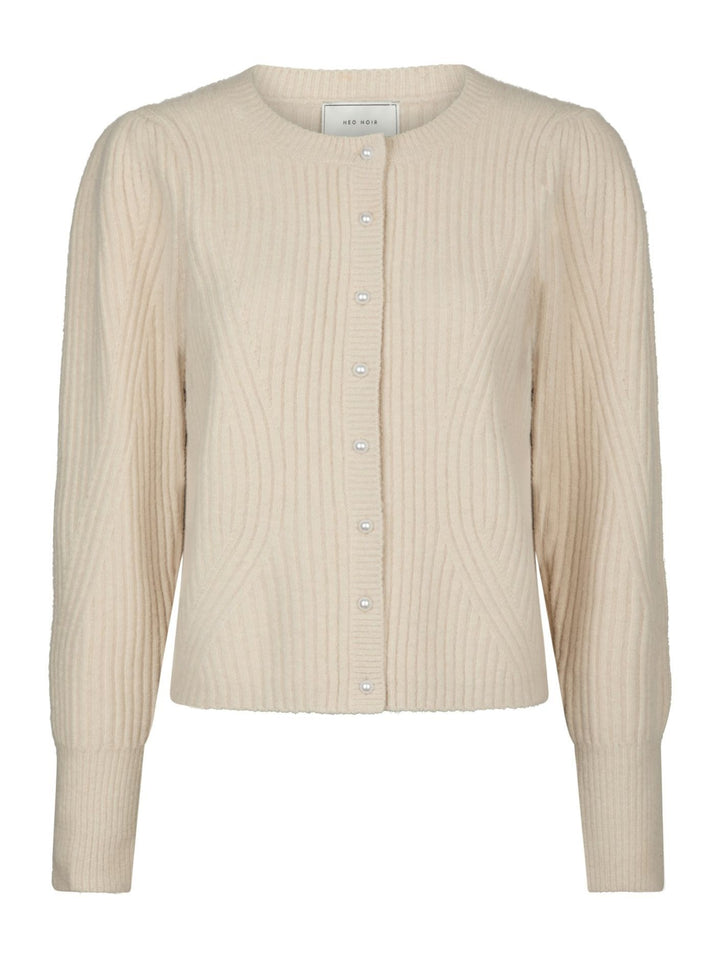NEO NOIR Puli Knit Cardigan Ivory
