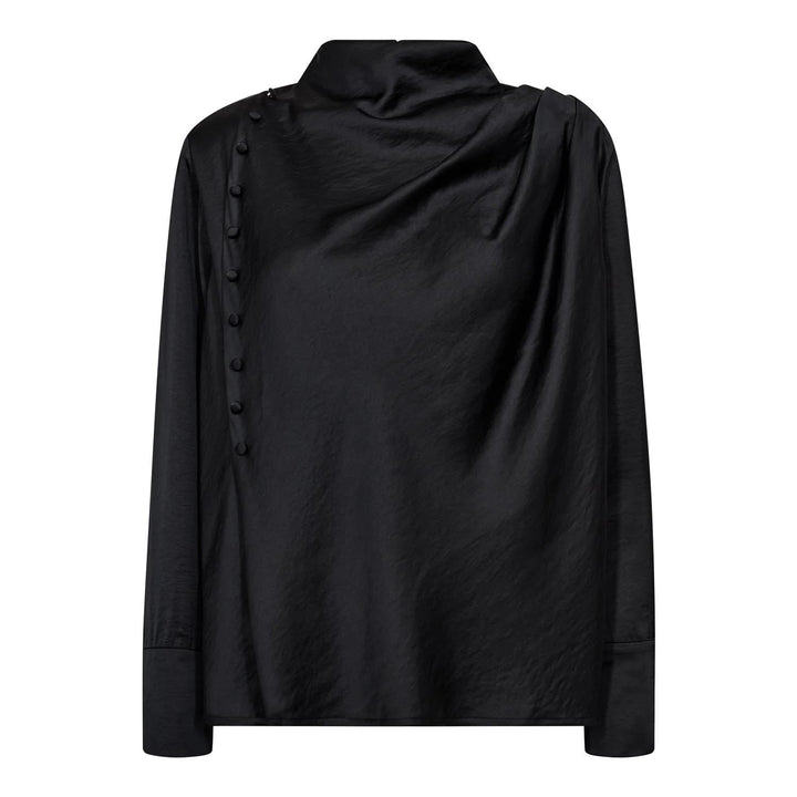 CO´COUTURE HelenCC Button Blouse Black