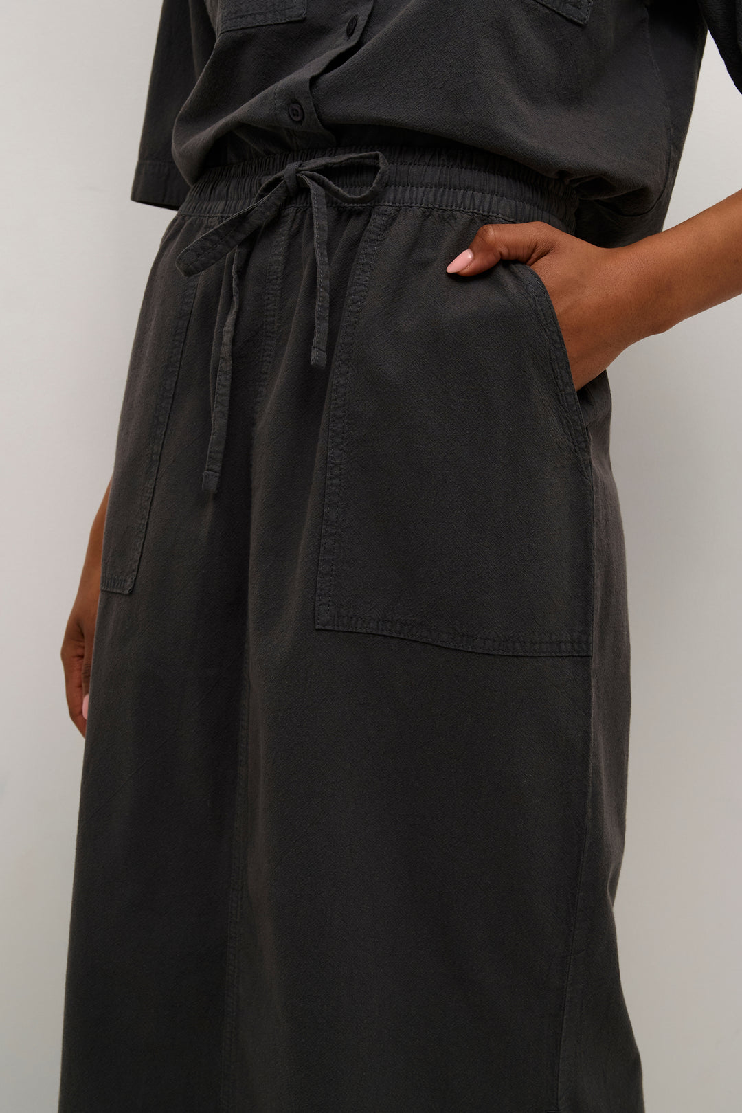 KAFFE KAnaya Liah Skirt Black Oyster