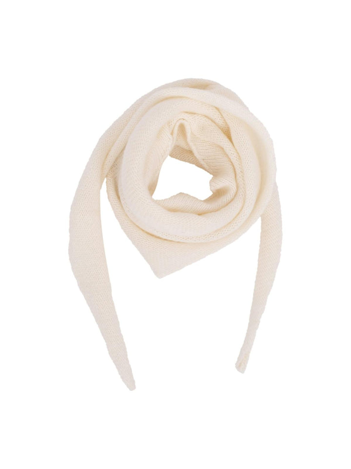 NEO NOIR Misty Knit Scarf Off-White