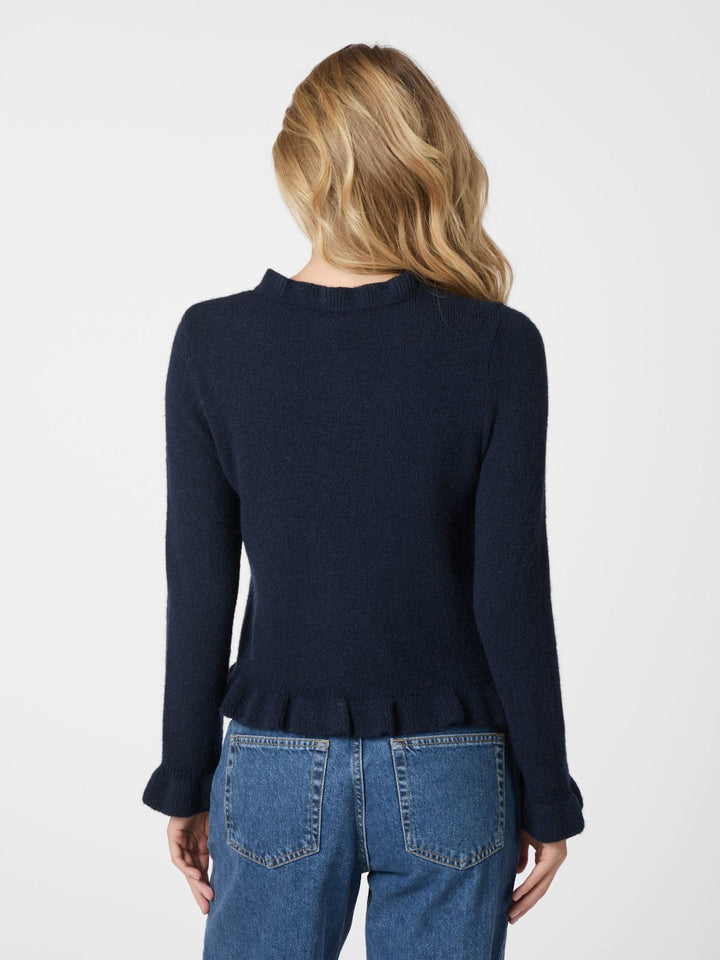 NEO NOIR Elowen Knit Blouse Navy