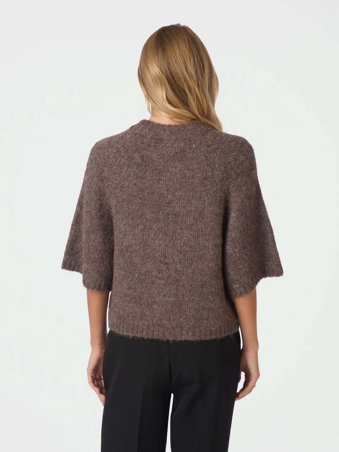 NEO NOIR Benuta Fluffy Knit Cardigan Light Brown