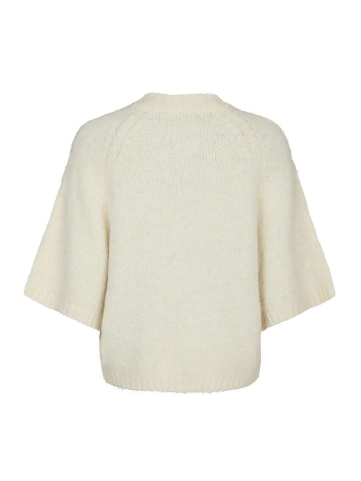 NEO NOIR Benuta Fluffy Knit Cardigan Off White