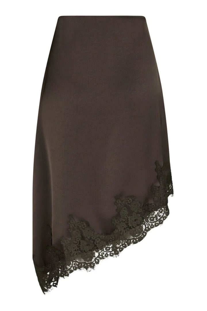 NEO NOIR Fiora Lace Skirt Dark Brown