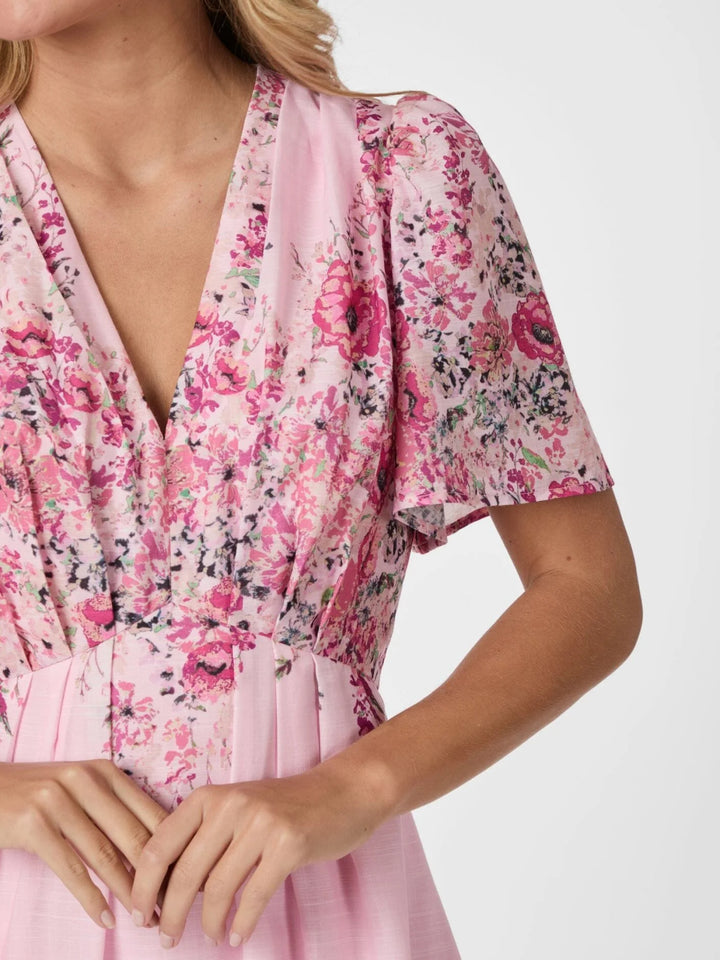 NEO NOIR Serna Flower Dress New Cols Light Pink